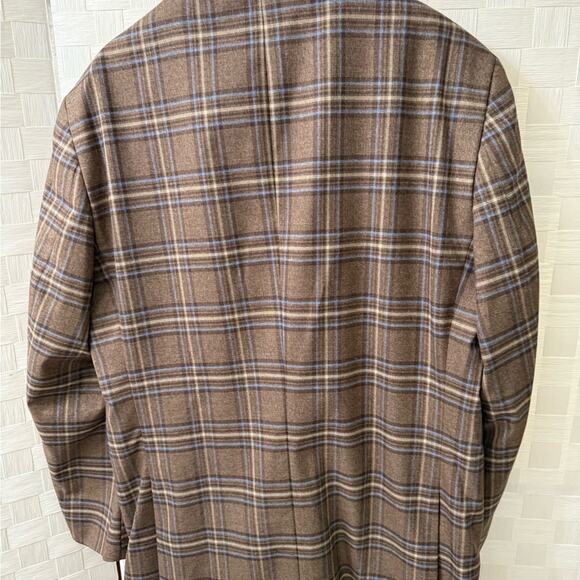 Crown & Ivy Brown Sport Coat with Classic Plaid Design - Picture 2 of 7